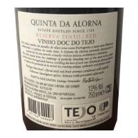Imagen de Quinta da Alorna Reserva Touriga e Cabernet - Vino Tinto